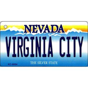 Virginia City Nevada Metal Key Chain